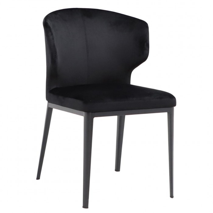 Kabo Dining Chair Black Velvet – Daelce and Zo